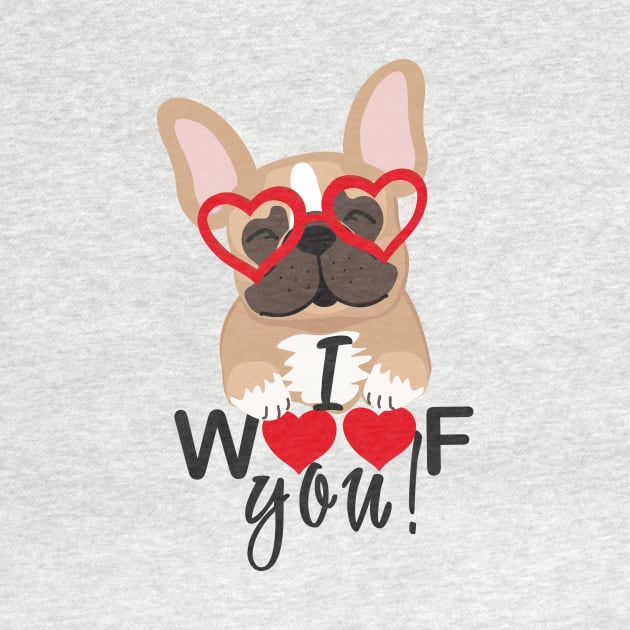 French Bulldog love by cartoon.animal